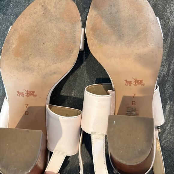 Coach Tan Block Heels - Picture 7 of 8